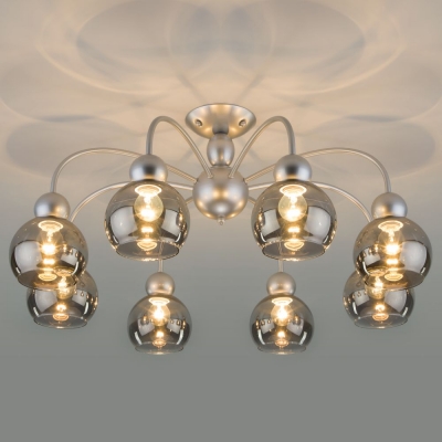 Люстра потолочная Eurosvet Fabia 30148/8 серебряный