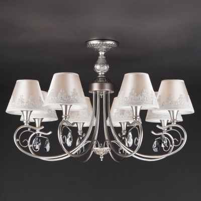 Люстра потолочная Eurosvet Incanto 60069/8 серебряный Люстра потолочная Eurosvet Incanto 60069/8 серебряный