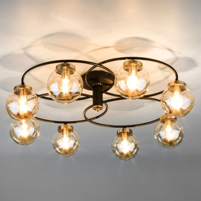 Люстра потолочная Eurosvet Link 70104/8 чёрный