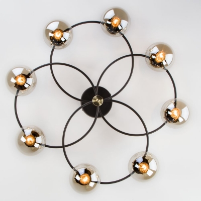 Люстра потолочная Eurosvet Link 70104/8 чёрный