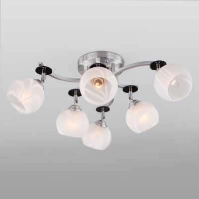 Люстра потолочная Eurosvet Polo 9643/6 серебряный Люстра потолочная Eurosvet Polo 9643/6 серебряный