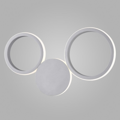 Настенный светильник Eurosvet Rings 40141/1 LED серебро