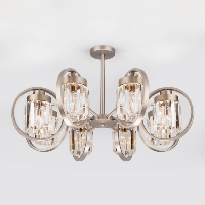 Потолочная люстра Eurosvet Loraine 10095/8 сатинированный никель