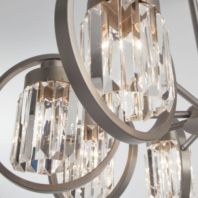 Потолочная люстра Eurosvet Loraine 10095/8 сатинированный никель