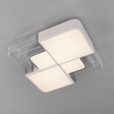 Потолочный светодиодный светильник Eurosvet Target 90182/1 серебро;белый