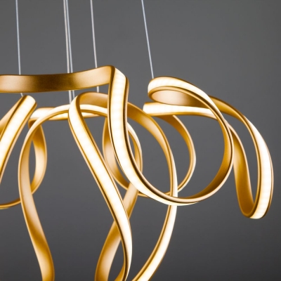 Светодиодная люстра Eurosvet Alstroemeria 90138/2 золото Светодиодная люстра Eurosvet Alstroemeria 90138/2 золото