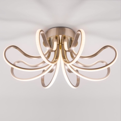 Светодиодная люстра Eurosvet Lilium 90079/8 сатинированный никель