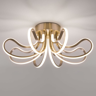 Светодиодная люстра Eurosvet Lilium 90079/8 сатинированный никель