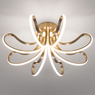 Светодиодная люстра Eurosvet Lilium 90079/8 сатинированный никель