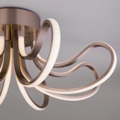 Светодиодная люстра Eurosvet Lilium 90079/8 сатинированный никель