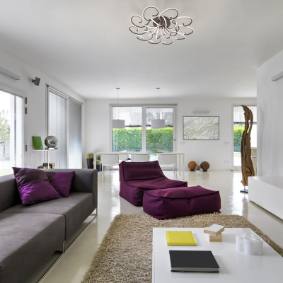 Светодиодная люстра Eurosvet Rosca 90136/10 чёрный кофе Светодиодная люстра Eurosvet Rosca 90136/10 чёрный кофе