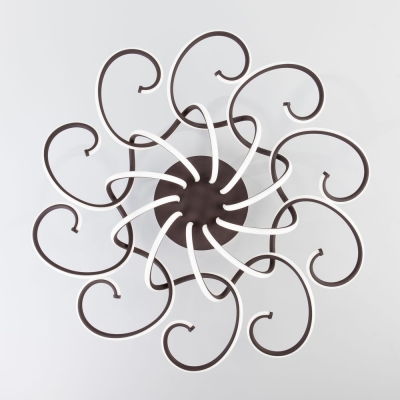 Светодиодная люстра Eurosvet Rosca 90136/10 чёрный кофе Светодиодная люстра Eurosvet Rosca 90136/10 чёрный кофе