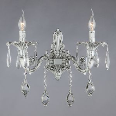 Двойное бра Bogate's Wonderful 276/2 серебряный