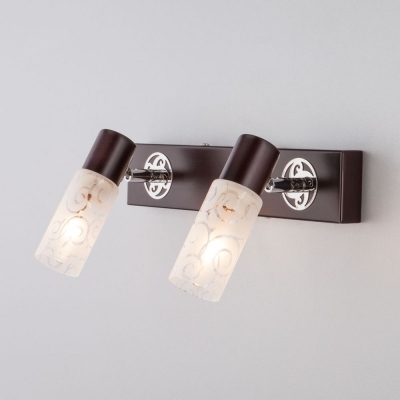 Двойное бра Eurosvet Astoria 21130/2 хром;тёмное дерево