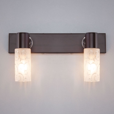 Двойное бра Eurosvet Astoria 21130/2 хром;тёмное дерево Двойное бра Eurosvet Astoria 21130/2 хром;тёмное дерево