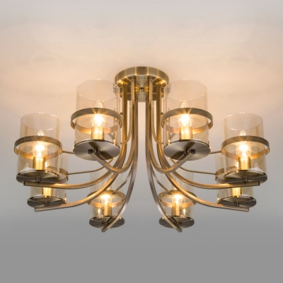 Люстра потолочная Eurosvet Coppa 60085/8 античная бронза Люстра потолочная Eurosvet Coppa 60085/8 античная бронза