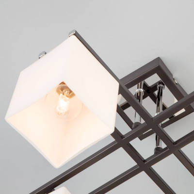 Люстра потолочная Eurosvet Devis 70018/4 тёмное дерево;чёрный