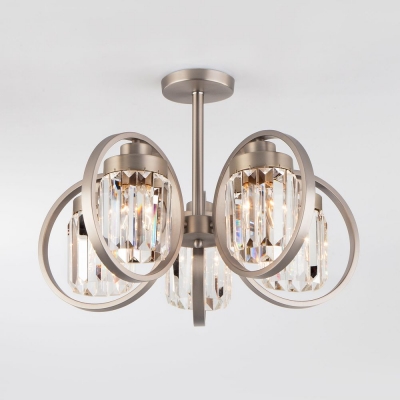 Люстра потолочная Eurosvet Loraine 10095/5 сатинированный никель