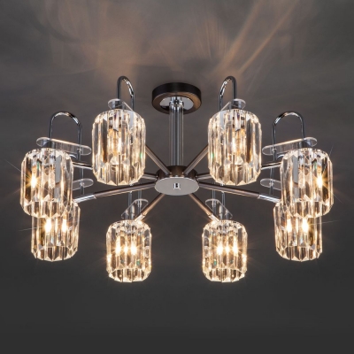 Люстра потолочная Eurosvet Tenia 70090/8 графит Люстра потолочная Eurosvet Tenia 70090/8 графит