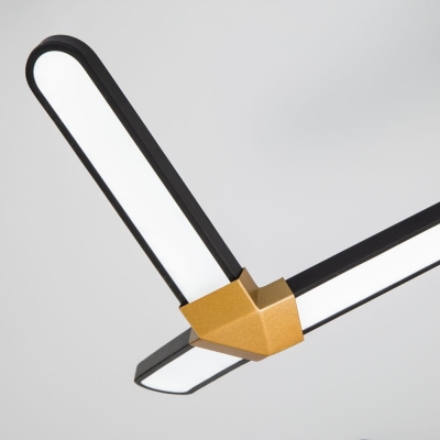 Светодиодная люстра Eurosvet Kyoto 90147/4 чёрный;золото