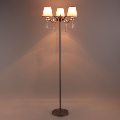 Торшер Eurosvet Aurelia 01059/3 сатинированный никель Торшер Eurosvet Aurelia 01059/3 сатинированный никель