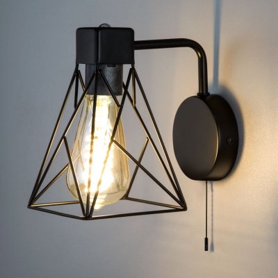 Бра Eurosvet Trappola 70107/1 чёрный Бра Eurosvet Trappola 70107/1 чёрный