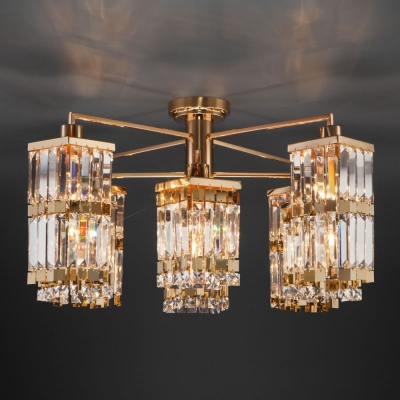 Хрустальная люстра Eurosvet Barra 10100/6 хром