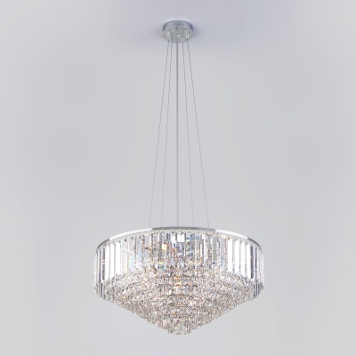 Хрустальная люстра Eurosvet Torreta 10105/9 хром Хрустальная люстра Eurosvet Torreta 10105/9 хром