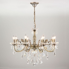Люстра Eurosvet Elisha 3281/8 белый с золотом