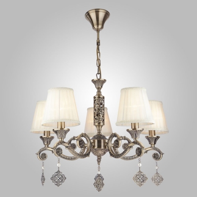 Люстра Eurosvet Marcella 60042/5 античная бронза