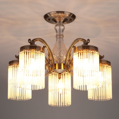 Люстра потолочная Eurosvet Houston 60014/5 античная бронза