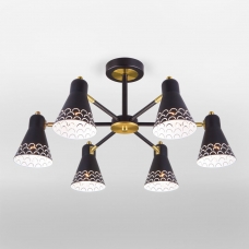 Люстра потолочная Eurosvet Trina 70100/6 античная бронза;чёрный