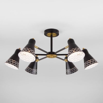 Люстра потолочная Eurosvet Trina 70100/6 античная бронза;чёрный