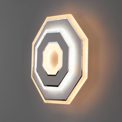 Настенный светодиодный светильник Eurosvet Contorni 90184/1 хром;белый