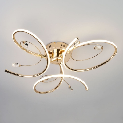 Светодиодная люстра Eurosvet Saona 90099/3 золото