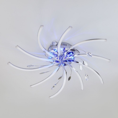 Светодиодная люстра Eurosvet Windmill 90125/10 хром Светодиодная люстра Eurosvet Windmill 90125/10 хром