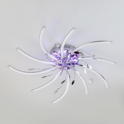 Светодиодная люстра Eurosvet Windmill 90125/10 хром Светодиодная люстра Eurosvet Windmill 90125/10 хром