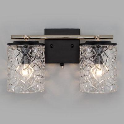 Двойное бра Eurosvet Jackice 20095/2 черный;золотой Двойное бра Eurosvet Jackice 20095/2 черный;золотой