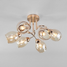 Люстра потолочная Eurosvet Roselyn 30171/6 чёрный жемчуг