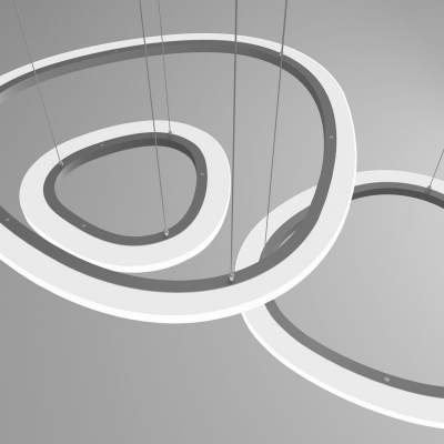 Светодиодная люстра Eurosvet Leggero 90230/3 серебряный Светодиодная люстра Eurosvet Leggero 90230/3 серебряный