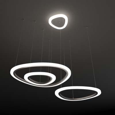 Светодиодная люстра Eurosvet Leggero 90230/3 серебряный Светодиодная люстра Eurosvet Leggero 90230/3 серебряный