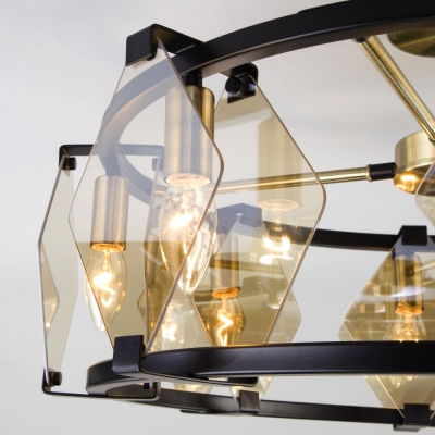 Потолочная люстра Eurosvet Aragon 60126/8 черный;античная бронза Потолочная люстра Eurosvet Aragon 60126/8 черный;античная бронза