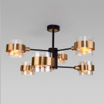Люстра потолочная Eurosvet Arcada 70127/6 медный;черный