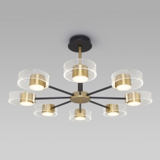 Люстра потолочная Eurosvet Jet 90244/8 черный;золотой