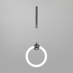 Подвесной светодиодный светильник Eurosvet Rim 90165/1 чёрный жемчуг