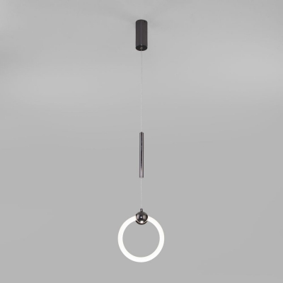 Подвесной светодиодный светильник Eurosvet Rim 90165/1 чёрный жемчуг Подвесной светодиодный светильник Eurosvet Rim 90165/1 чёрный жемчуг