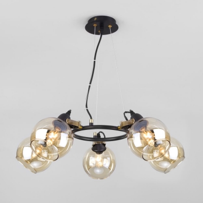 Люстра Eurosvet Mateo 70119/5 черный;бронза