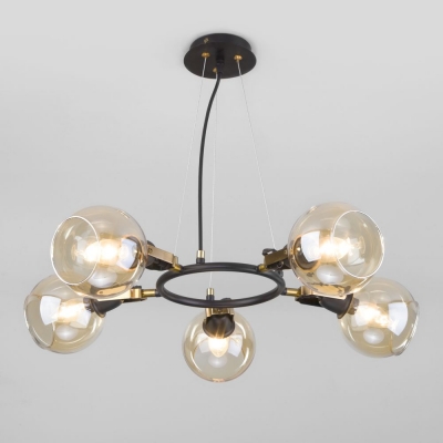 Люстра Eurosvet Mateo 70119/5 черный;бронза Люстра Eurosvet Mateo 70119/5 черный;бронза