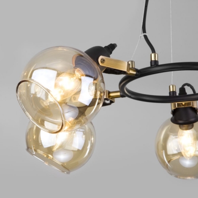 Люстра Eurosvet Mateo 70119/5 черный;бронза Люстра Eurosvet Mateo 70119/5 черный;бронза