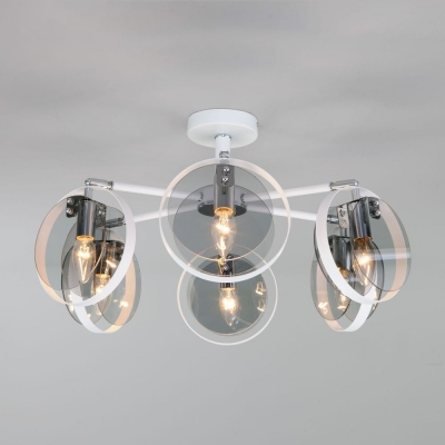 Люстра потолочная Eurosvet Gallo 70121/6 черный;золотой Люстра потолочная Eurosvet Gallo 70121/6 черный;золотой